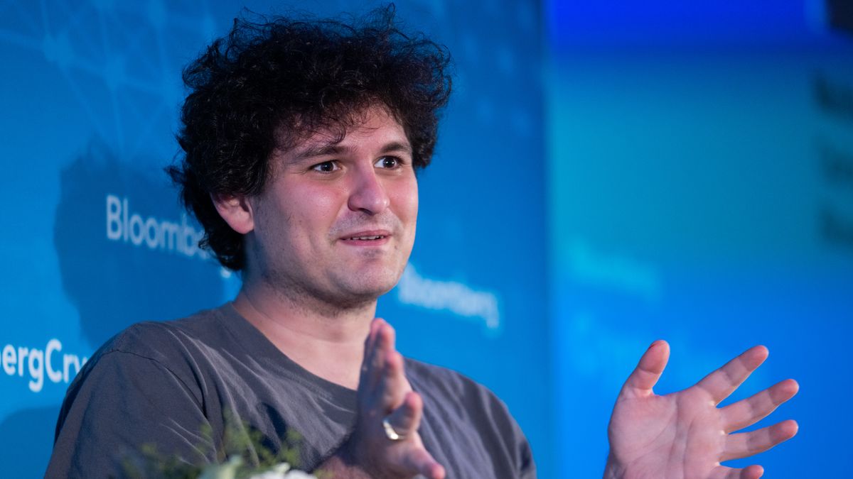 Sam Bankman-Fried, founder and chief executive officer of FTX Cryptocurrency Derivatives Exchange, speaks during the Bloomberg Crypto Summit in New York, US, on Tuesday, July 19, 2022. The Bloomberg Crypto Summit brings together top names from the worlds of tokens, blockchain, Web3, NFTs, decentralized finance, economics, investing, venture capital, and more to talk about whats real and whats speculation, and what smart money should know about the next phases of growth in this ascendant industry. Photographer: Jeenah Moon/Bloomberg via Getty Images