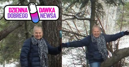 Ikona PRL huśta się na gałęzi. Zapierający dech widok na Podkarpaciu
