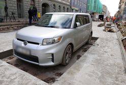 Tajemnicze zniknięcie "zabetonowanego" auta. Została wielka dziura