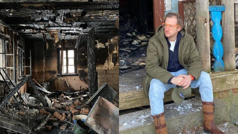Tadeusz Muller pokazał dom po pożarze 