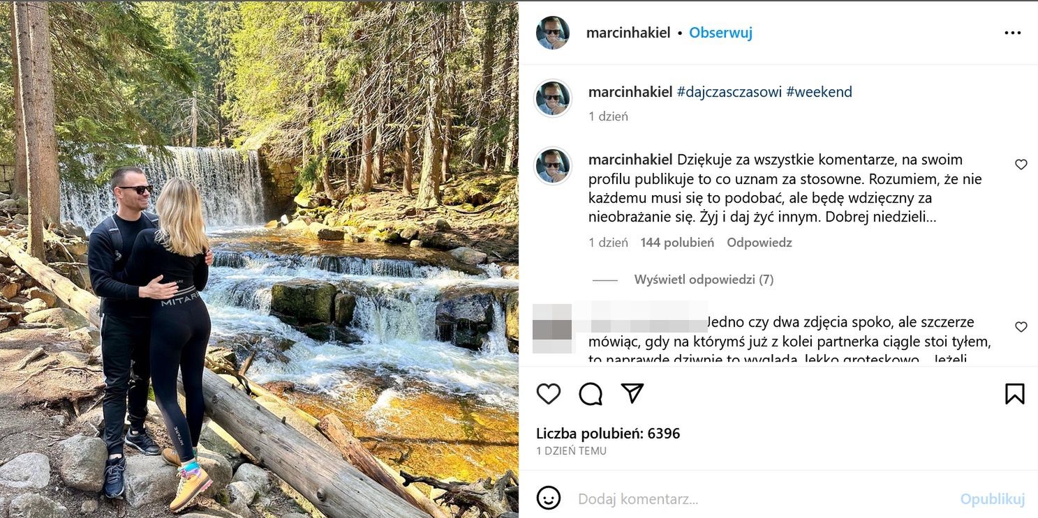 Marcin Hakiel z ukochaną