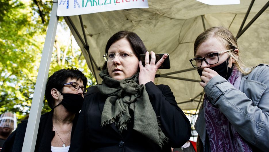 Akcja Strajku Kobiet. Kaja Godek składa zawiadomienie na policję