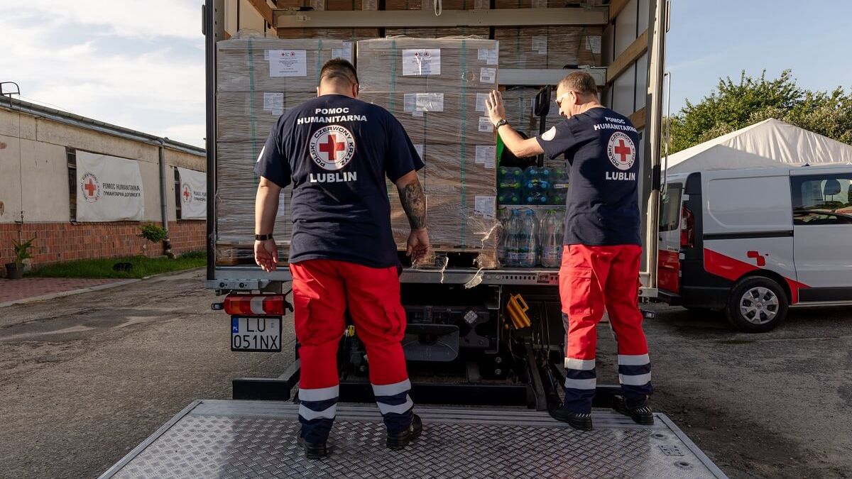Pomoc humanitarna PCK dla Słowenii