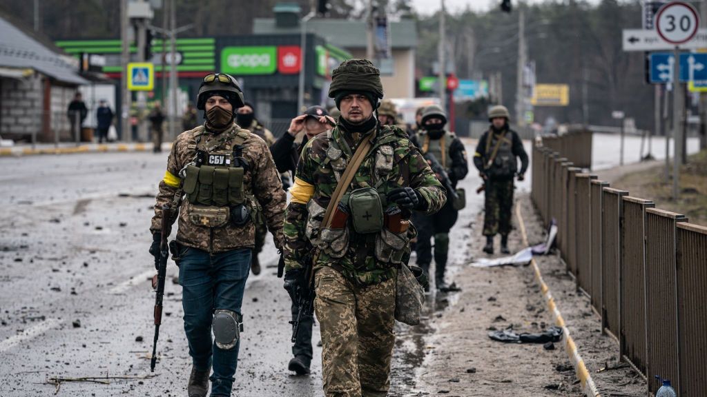 Według ukraińskiego wywiadu, Białoruś 21 marca ma zaatakować Ukrainę. Na zdjęciu ukraińscy żołnierze