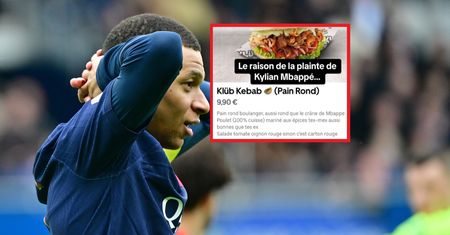Porównał bułkę do głowy Mbappe. Miał zostać pozwany
