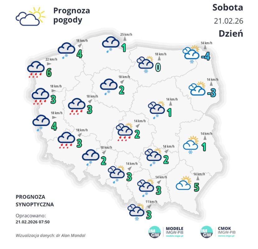 Prognoza pogody na sobotę.