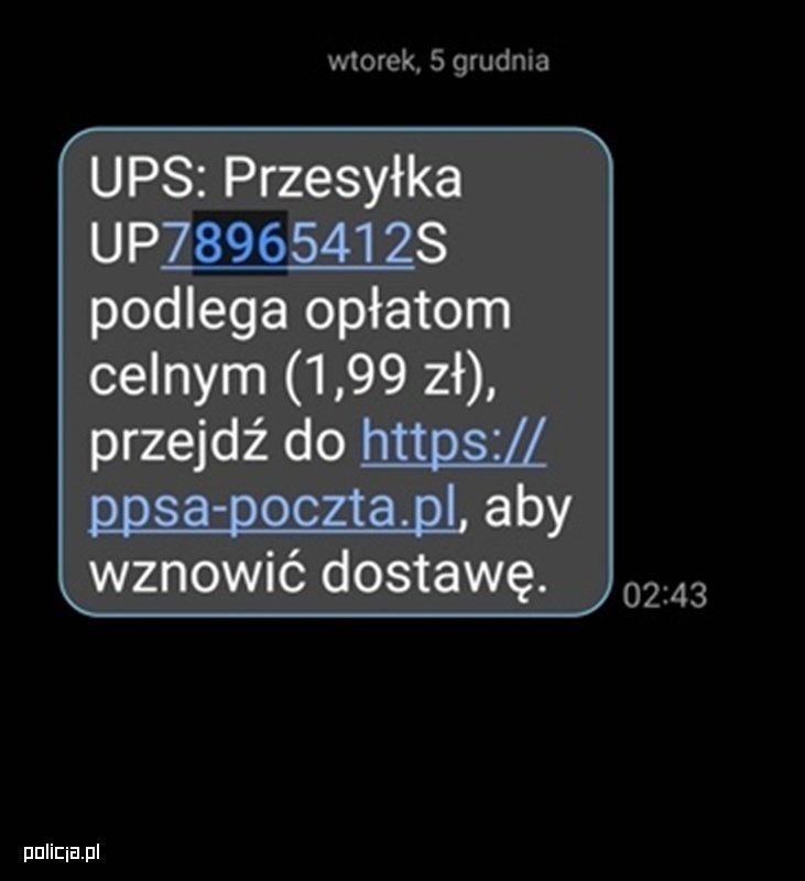oszustwo sms