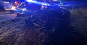 Poważny wypadek w Wilczkowie DK62. Lądował LPR! 25-latek w ciężkim stanie!