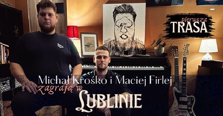 Michał Krośko i Maciej Firlej na żywo. Koncert na patio Muzeum Czechowicza