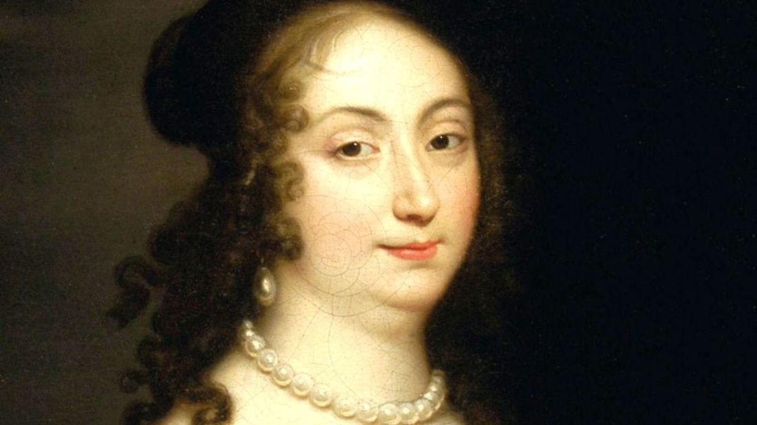 Ludwika Maria na jednej z kopii zaginionego portretu pędzla Just