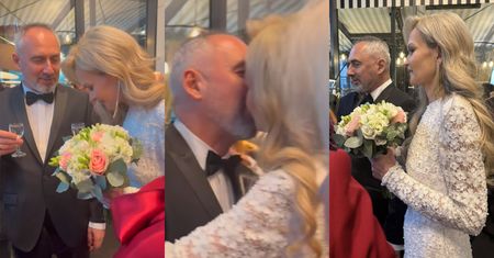 Jacek Kopczyński WZIĄŁ ŚLUB z ukochaną! Świadkową była Joanna Kurowska: "Pan młody oświadczył się pod moim starym dębem" (FOTO)