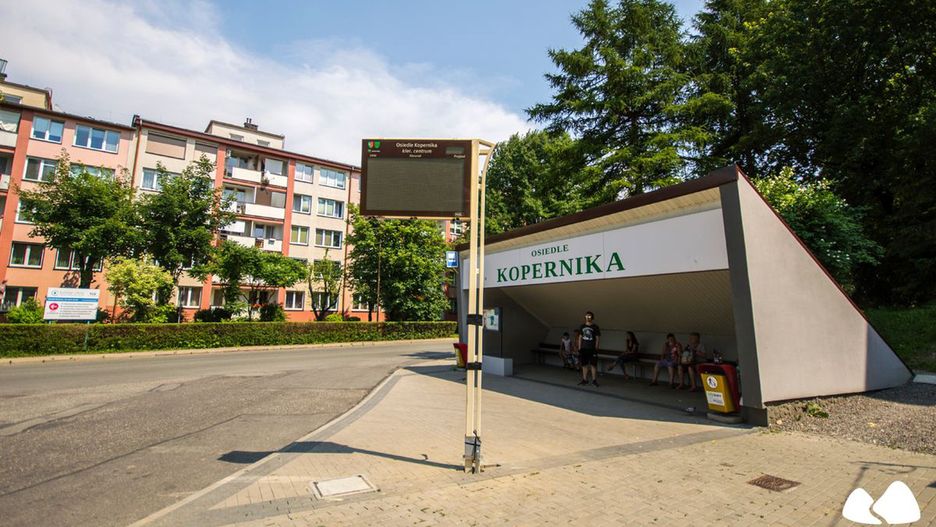 Bielsko-Biała. Nowa tablica dynamicznej informacji pasażerskiej.