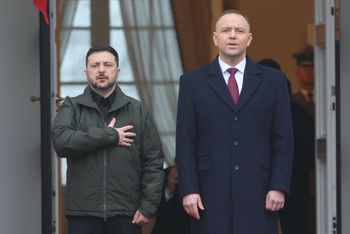 Tak Nawrocki przywitał Zełenskiego. Jest nagranie