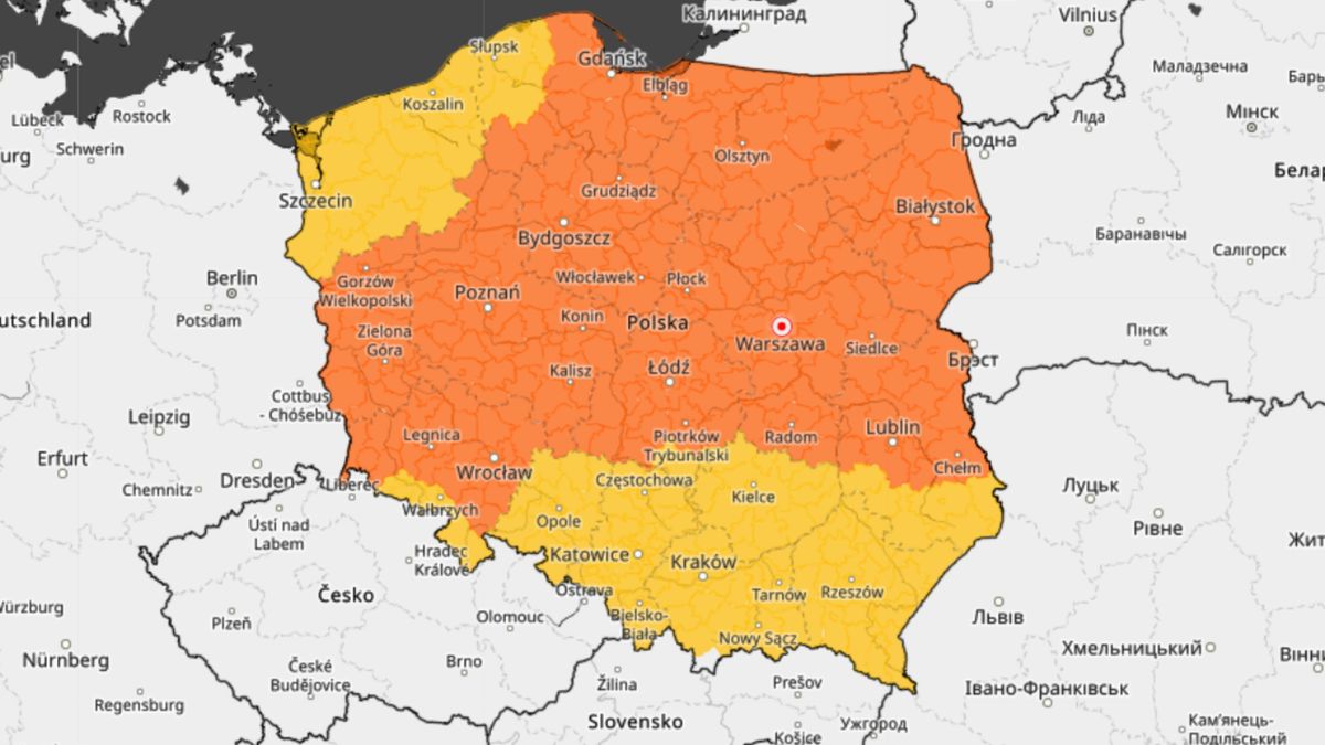 Cała Polska w ostrzeżeniach IMGW