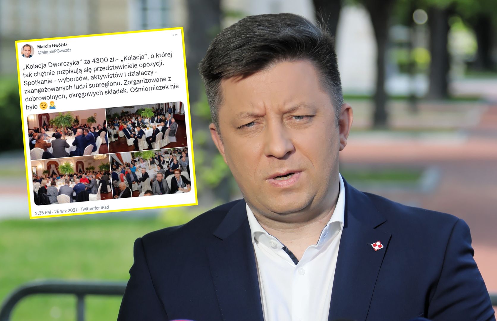 "Kolacja Dworczyka" za ponad 4 tys. zł. Politycy PiS tłumaczą