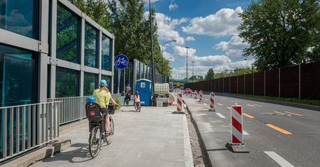 Warszawa. Trwa przebudowa Wału Miedzeszyńskiego
