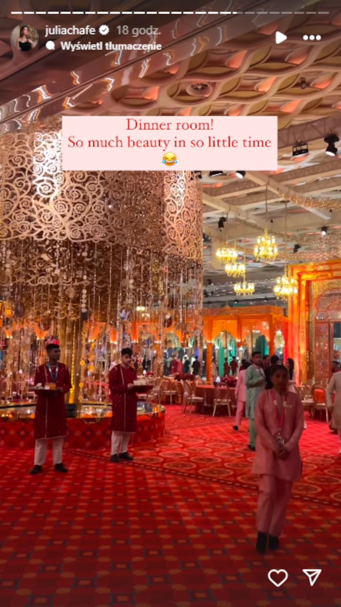 Influencerka pokazuje, jak wyglądał ślub syna najbogatszego człowieka Azji