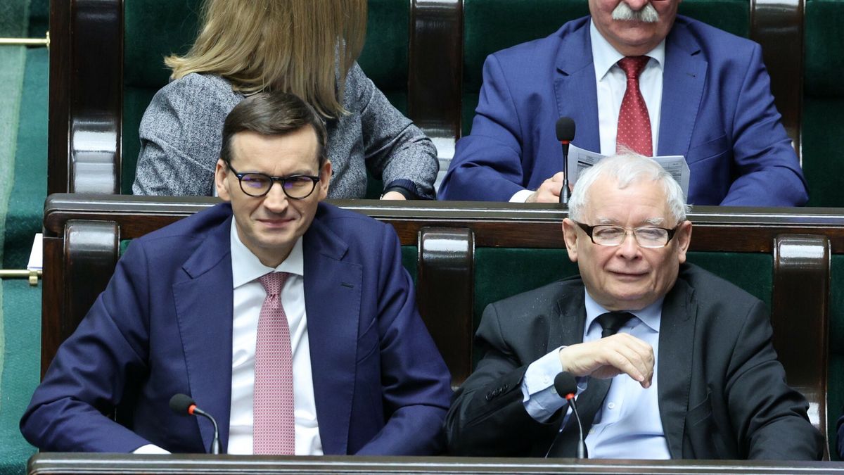 53. posiedzenie Sejmu IX kadencji
28.04.2022 Warszawa 53. posiedzenie Sejmu IX kadencji   Fot Jacek Dominski/REPORTER
n/z: Mateusz Morawiecki, Jaroslaw Kaczynski
JACEK DOMINSKI/REPORTER