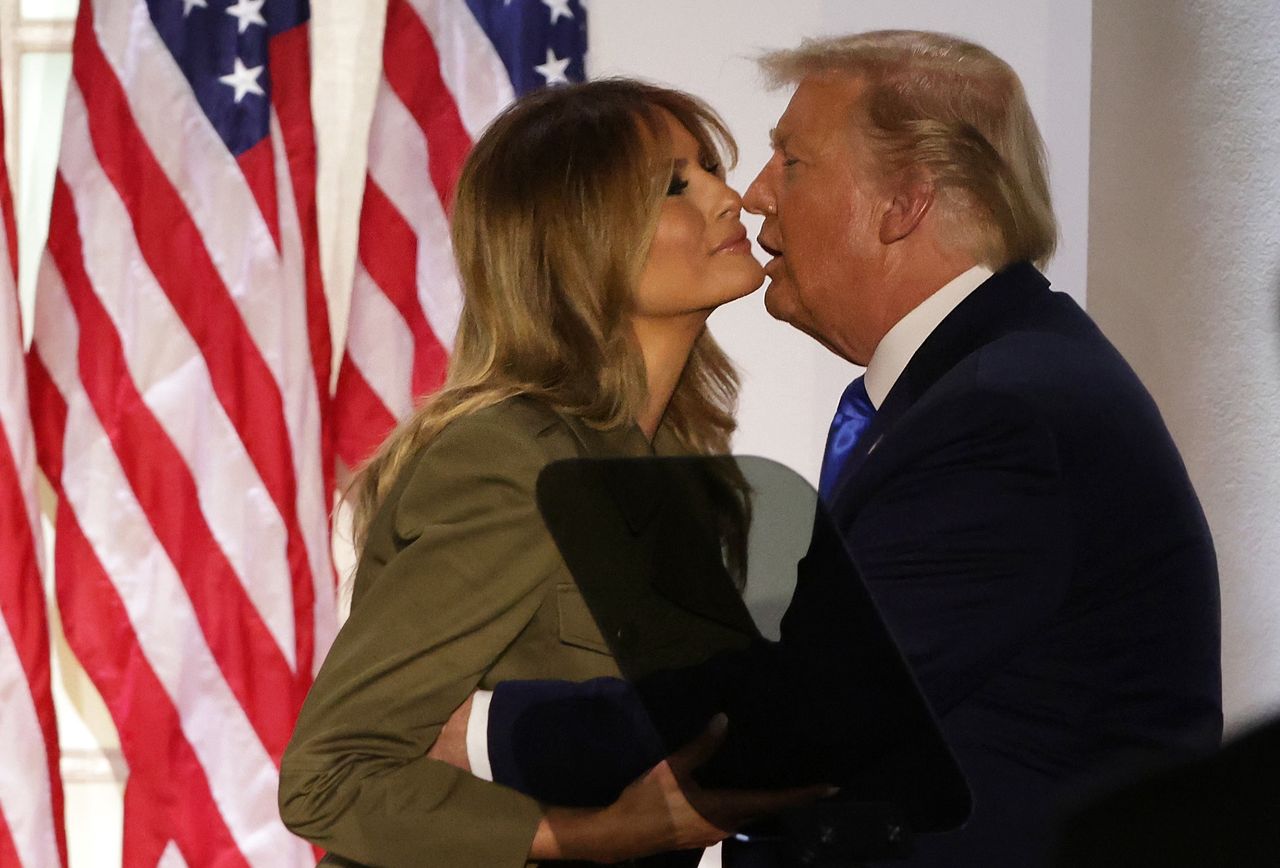 Melania i Donald Trumpowie