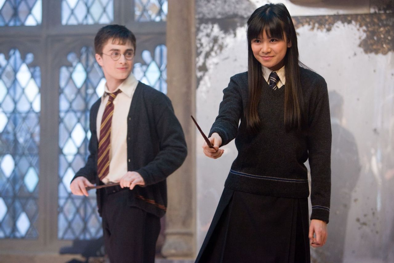 Daniel Radcliffe i Katie Leung w "Harrym Potterze"