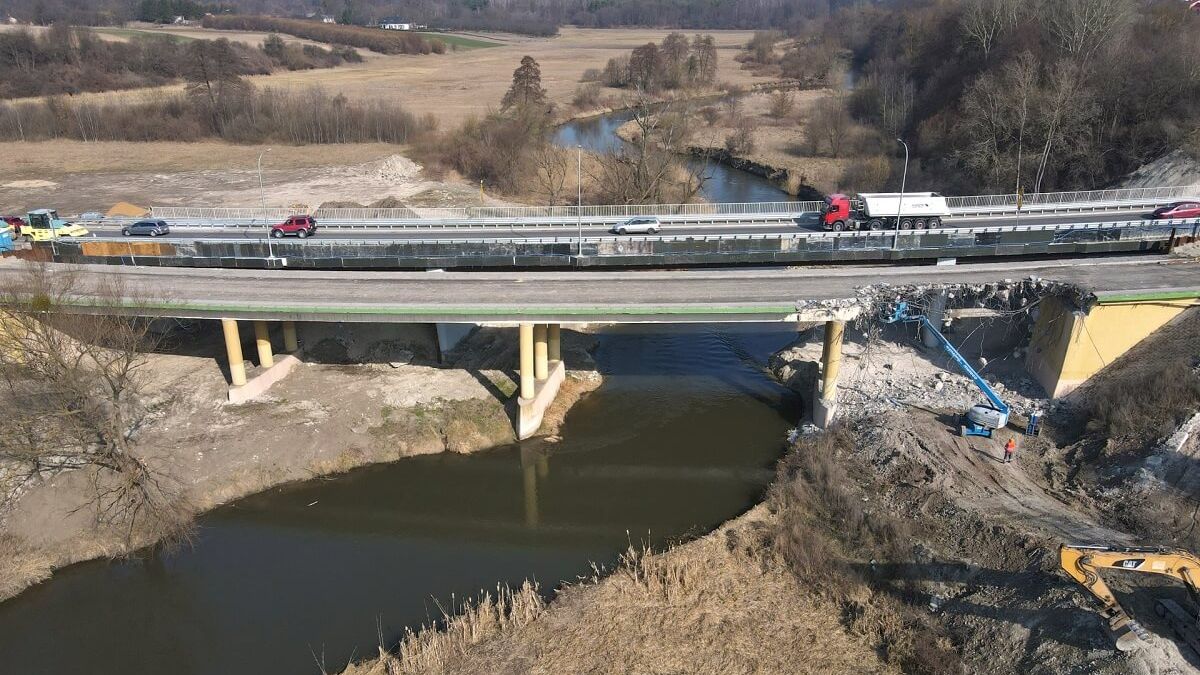 Budowa mostu w Łęcznej