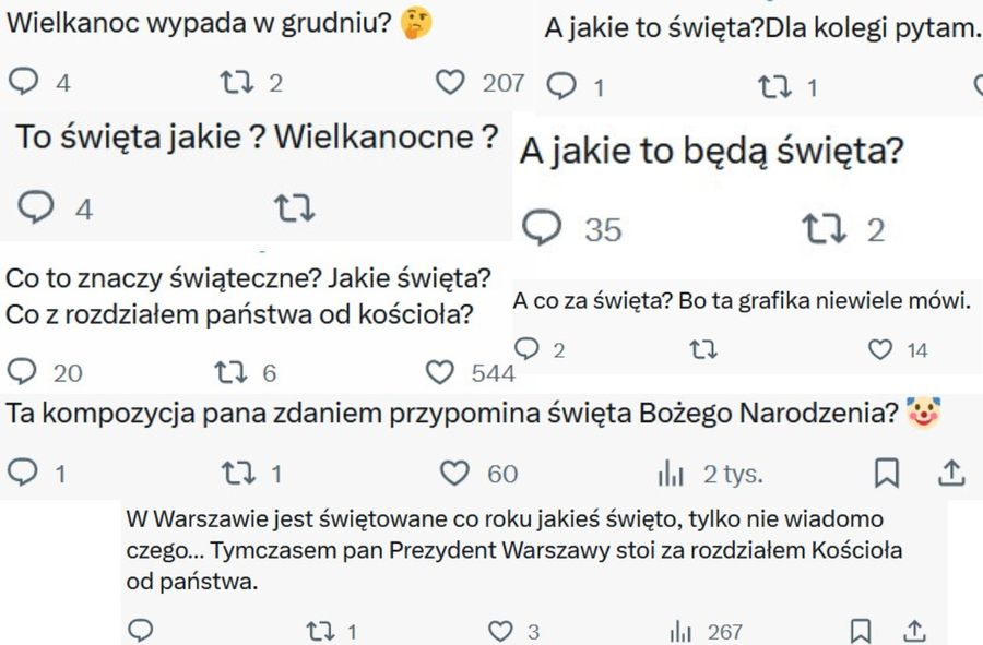 Komentarze pod postem Rafała Trzaskowskiego