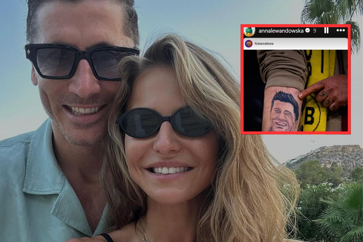 Lewandowska pokazała tatuaż kibica z podobizną jej męża