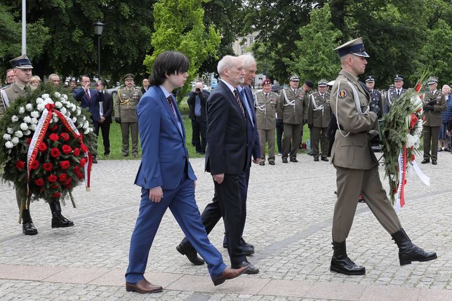 Antoni Macierewicz podczas obchodów rocznicy walki o Monte Casino