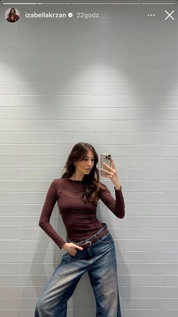 Izabella Krzan w "niechlujnych" jeansach 