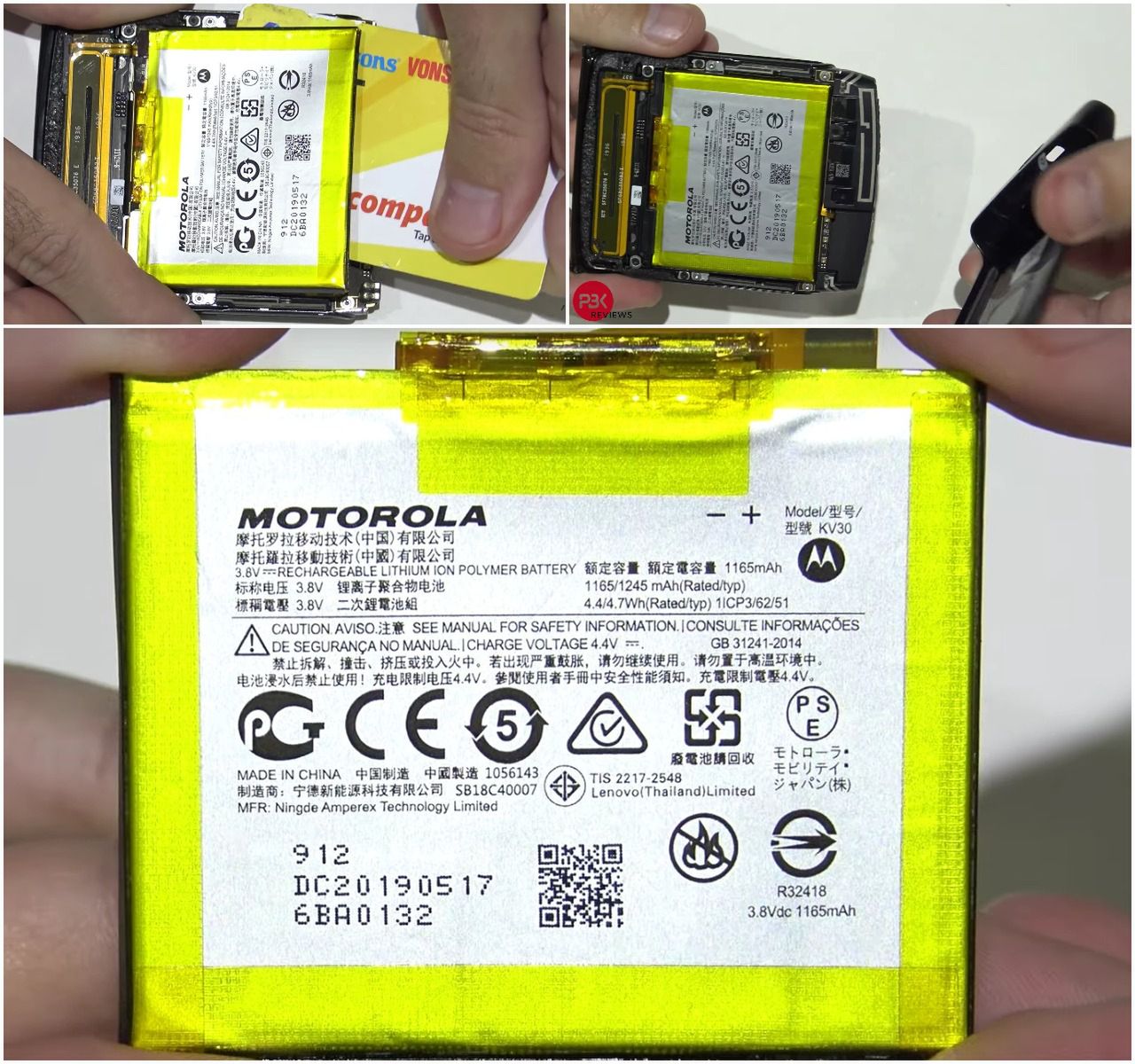 Motorola razr rozebrana. Chcesz ją naprawić? Powodzenia 3