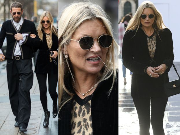 Podirytowana Kate Moss biega po Paryżu w towarzystwie wpływowego przyjaciela