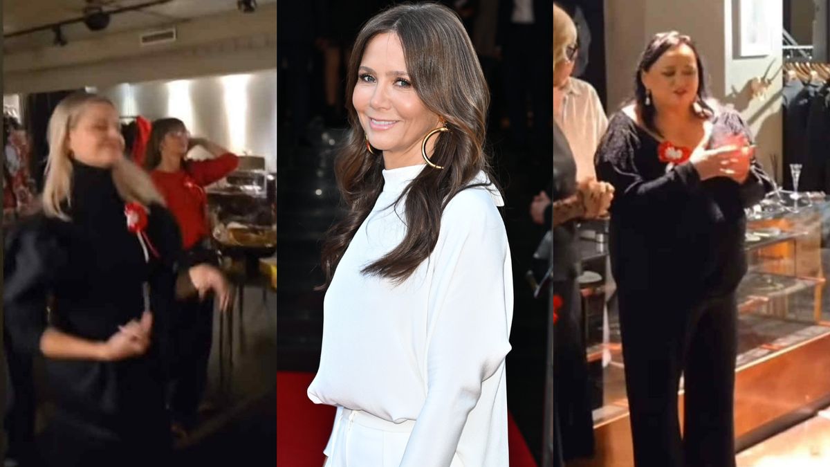 Rusin relacjonuje patriotyczną imprezę w celebryckim gronie