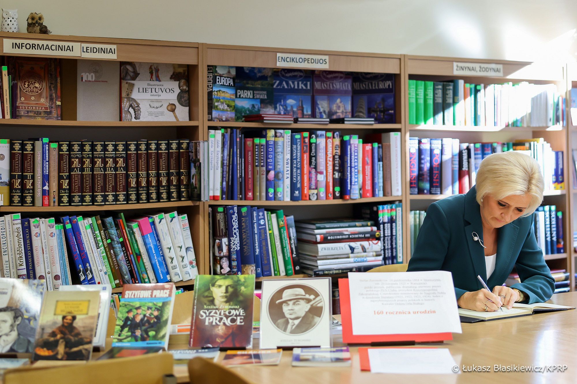 Agata Duda wzięła udział w uroczystości w szkole na Litwie