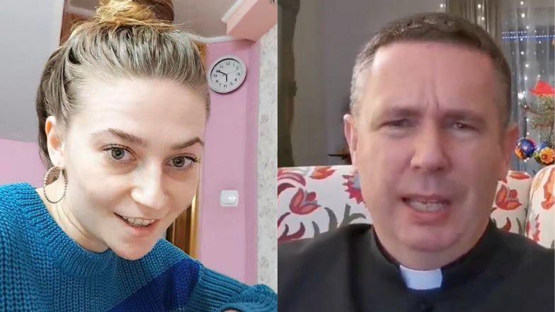 Najjjka przepycha się z KSIĘDZEM na X. Kazał jej zamilknąć, a ona się żali: "Szatan mnie atakuje w niedzielę"