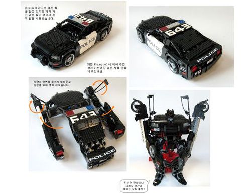 Barricade - imponujący transformers z klocków Lego 1