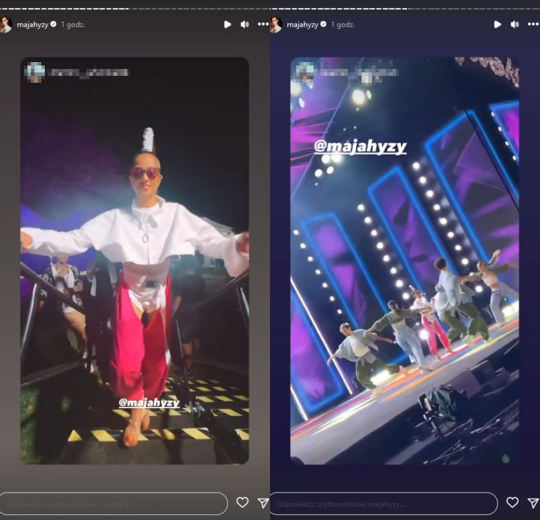 Maja Hyży na koncercie TVP