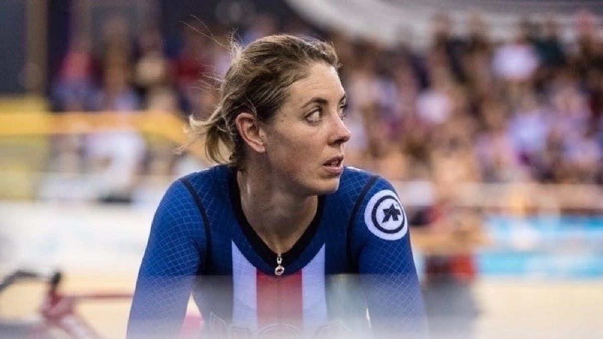 Christina Birch na  torze kolarskim