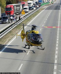 Poważny wypadek na A4 w Mysłowicach. Tir wbił się w auto osobowe