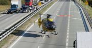 Poważny wypadek na A4 w Mysłowicach. Tir wbił się w auto osobowe