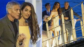 Eleganccy Amal i George Clooneyowie mkną na kolację nad jeziorem Como. 47-letnia prawniczka jak zwykle skradła show