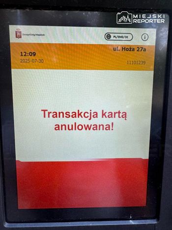 Warszawa: Awaria systemu poboru opłat za postój w SPPN. Problemy z płatnościami w parkomatach