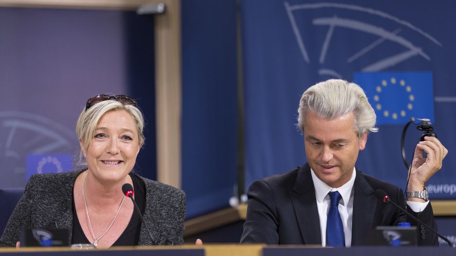 Geert Wilders i Marine Le Penn. Oboje łączy eurosceptycyzm