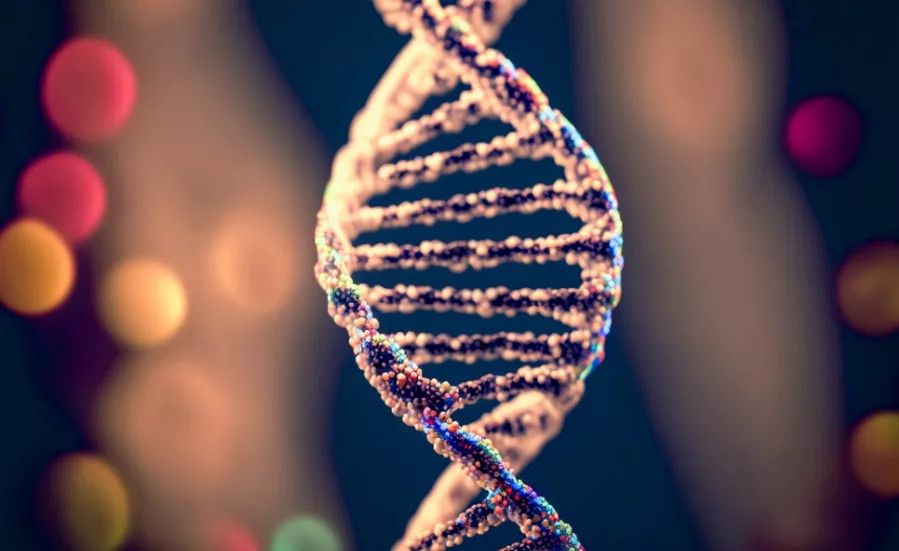 Łańcuch DNA - wizualizacja