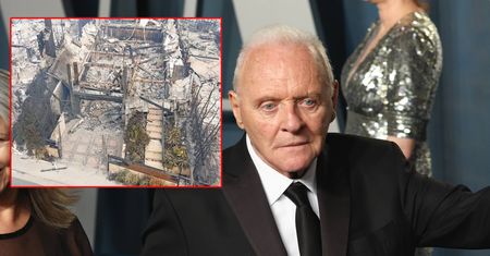 Dom Anthony'ego Hopkinsa doszczętnie spłonął. Został sam płot