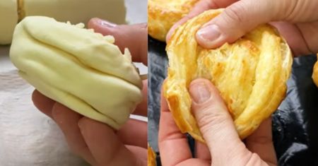 Biorę płat ciasta francuskiego i posypuję serem. Ten przepis ratuje mnie, kiedy goście już czekają pod drzwiami