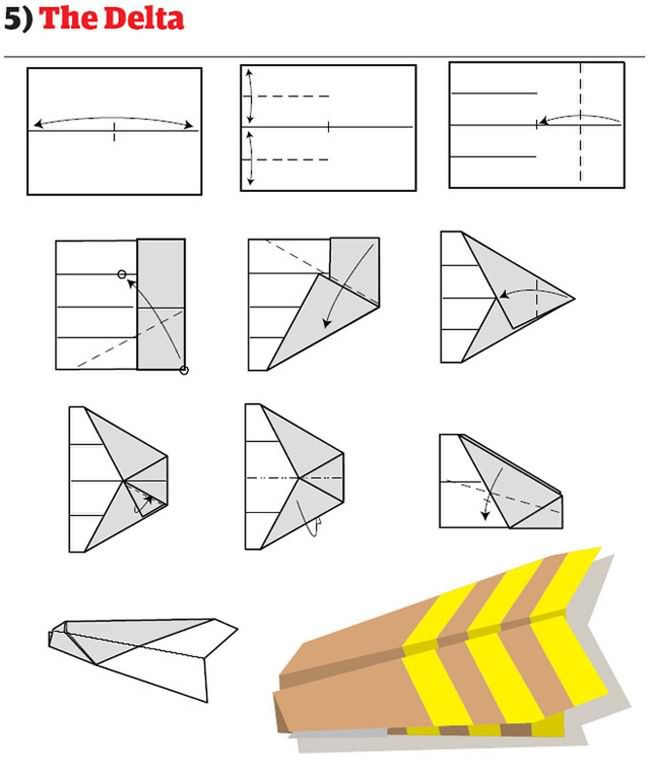 12 najfajniejszych papierowych samolocików