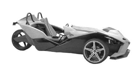 Polaris Slingshot – rysunki patentowe nowego trójkołowca