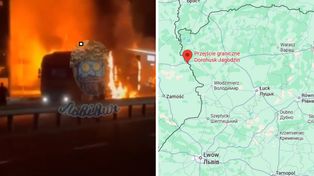 Atak przy granicy z Polską. Płonie stacja paliw