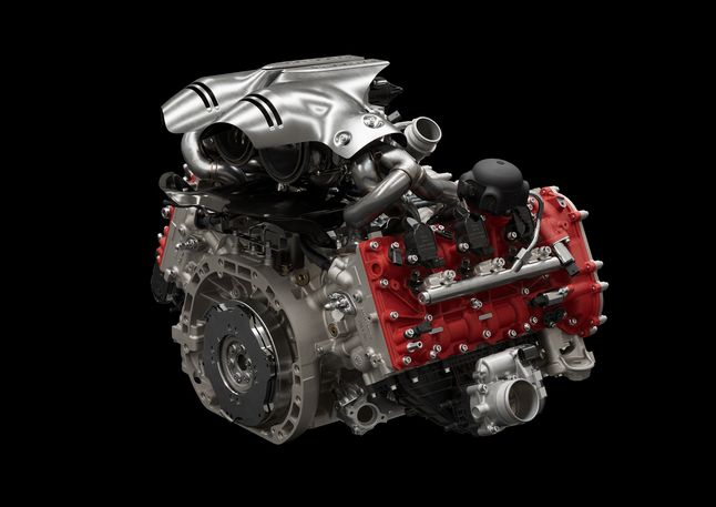 Silnik V6 F163 w Ferrari 296 GTB (2021)