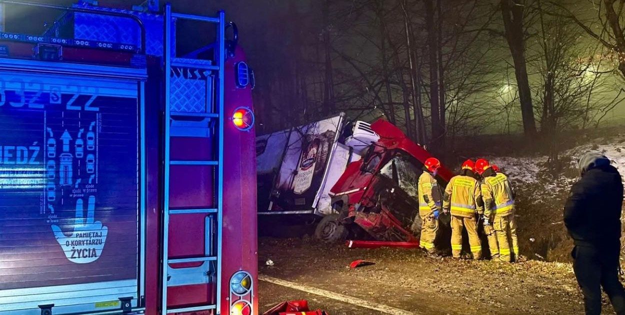 Bielsko-Biała: Trzech pijanych kierowców ciężarówek. Wypadek na DK1